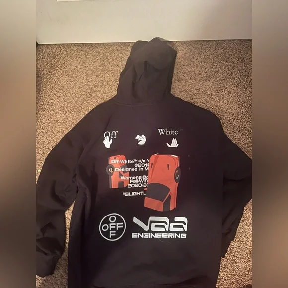Off-White” Hoodie men's Large